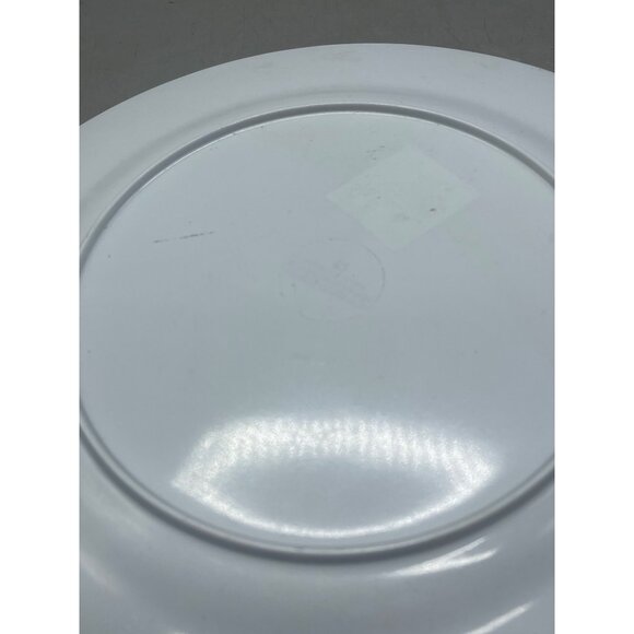 Christmas plate tray plastic Santa scarf hat red green 11" READ - Picture 5 of 5